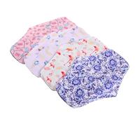 OUNONA 4 piezas Compresas Menstruales Reutilizables Bambú Almohadillas Sanitarias de Absorbentes Lavables y Cómodas para Mujeres Protección Ecológica y Práctica Periodo Menstrual