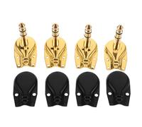 OUNONA 4 Piezas Conector de Audio Macho Estéreo Adaptador para Micrófono Guitarra Conexión Estable y Alta Fidelidad para Pedal y Escenario