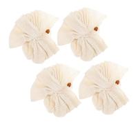 OUNONA 4 piezas Esponjas de Baño de Lufa Suave para Exfoliar Cuerpo Bolsa con Cordón para Colgar Resistente y Duradera para Limpieza Profunda Diaria
