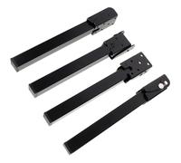 OUNONA 4 Piezas Patas Plegables para Muebles Negras de Soporte Resistente para Mesa Portátil Repuesto para Escritorio y Mesa Pequeña Paquete de Unidades