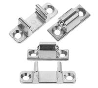 OUNONA 4 Piezas Soporte Metálico para Panel de Vidrio de Campana Extractora Pestillos de Montaje Cierre Seguro y Fácil Instalación para Accesorios de Cocina