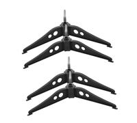 OUNONA 4 Piezas Unidades Base Soporte Desmontable para Árbol de Navidad Artificial Base Verde para Decoración Festiva Montaje Rápido sin Herramientas Ahorro de Espacio para Uso Interiores