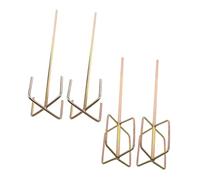 OUNONA 4 piezas Varillas Mezcladoras Hexagonales para Taladro de Acero Resistente Antióxido Agitador Eléctrico para Mezcla de Mortero y Masilla Diseño Robusto para Construcción y Pintura