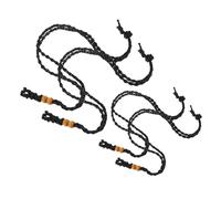 OUNONA 4 Soportes Para Piedras Colgantes De Piedras De Cristal Natural Soporte Para Collar Jaula Para Colgante Cordón Para Collar Red Cordón Ajustable