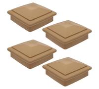OUNONA 4 tapas piramidales para postes, accesorios para postes de terraza, | Tapas piramidales para vallas, ideales para buzones, farolas, terrazas, muelles y protectores de postes de PVC.