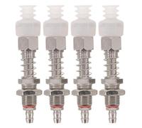 OUNONA 4 ventosas neumáticas mecánicas de mano, rosca M 12x1 | Pinza de fuelle de silicona de 3 capas, amortiguador de resorte metálico, para manipulador robótico, automatización