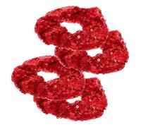 OUNONA 4piezas Diadema Lentejuelas Pelo Color Rojo Material para Fiestas de Navidad y Decoración del Cabello