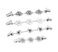 OUNONA 4piezas Hebilla De Bufanda Tipo Chal Broche Para Suéter De Cuello Pinzas Creativas De Aleación Para Cárdigans Chales y Cuellos De Mujer