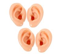 OUNONA 4piezas Modelo de Oreja de Silicona para Práctica Protésica Herramienta para Acupuntura y Exhibición de Joyas Modelo de Oreja Humana Realista y Suave para Estudio de Anatomía o Tie