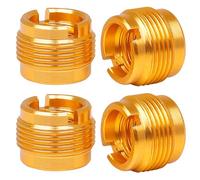 OUNONA 4piezas Tornillos Adaptador De Micrófono De Inoxidable Convertidor De Soporte Grabación Estudio De Pódcast