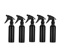 OUNONA 5 Botellas Pulverizadoras Rellenable de 250 Ml de Aleación de Aluminio Negras, Portátiles y Multifuncionales para Perfumes y Maquillaje