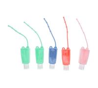 OUNONA 5 Juegos Botella de Loción de Silicona Portátil para Viaje con Colores Aleatorios para Champú y Loción Resistente Fugas y Liviana