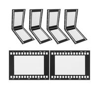 OUNONA 5 Marcos de Fotos Plegables para Película de 6 Pulgadas, Marco de Fotos Vintage de Doble Ranura para Pared y Mesa, Decoración Retro para Álbumes y Recuerdos Familiares