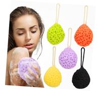 OUNONA 5 Piezas Bola de Baño Esponja de Ducha Esponja de Lufa para Exfoliante Corporal de Colores Bonitos de Piel para Ducha