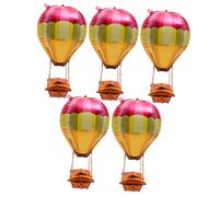 OUNONA 5 Piezas globo de película de aluminio 4d globo de aire caliente de aluminio ducha inflable globos decorativos para fiestas decoraciones de fiesta de graduación