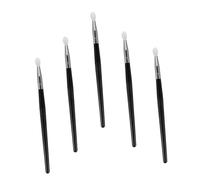 OUNONA 5 piezas Pinceles Aplicadores de Labios de Silicona Negro con Mango para Maquillaje Profesional y Casa para Máscara Labial Lápiz Labial y Corrector Diseño Reutilizable y Fácil de