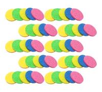 OUNONA 50 Esponjas de Maquillaje Facial Redondas, Esponjas Limpiadoras Faciales Estructura Gruesa y Textura para Depuración y Limpieza Diaria