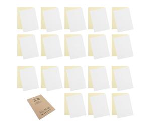 OUNONA 50 Papel Autocopiable sin Carbono de 2 Hojas para Cuentas y Notas, Papel Blanco y Amarillo, Ahorro Duplicado Instantáneo, Adecuado para Registros Manuales