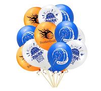 OUNONA 50 piezas Globos de Baloncesto de Látex Naranja Decoración para Fiestas Temáticas de Baloncesto Globos Impresos para Cumpleaños Casa