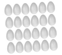 OUNONA 50 Piezas Huevos de Espuma de Poliestireno para Decoración de Pascua Pack para Manualidades Diy y Creación de Adornos Únicos