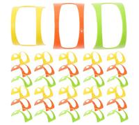 OUNONA 50 Soportes de Tacos de Plástico Bandeja para Panqueques Mexicanos, Diseñados para Tacos, Burritos y Sándwiches en Presentaciones Familiares y Profesionales