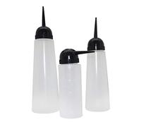 OUNONA 5piezas Bote de Champú Boquilla Oblicua Recargable para Salón de Peluquería Botella de Tinte Cabello Rellenable