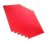 OUNONA 6 Hojas de Filtros de Luz de Gel Transparentes PVC para Aula y Fotografía Película Plástica de Corrección de Color Roja Láminas de Transparencia para Iluminación y Proyectos