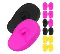 OUNONA 6 pares de protectores auditivos de silicona: protectores auditivos resistentes al calor para teñir el cabello y peinar.