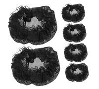 OUNONA 6 piezas Redecillas Elásticas para Moño de Ballet Malla de Encaje para Cabello Flexible y Resistente Accesorios para Bailarinas Gimnastas y Patinadoras