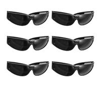 OUNONA 6 Piezas Unidades Gafas de Protección para Soldadura Gafas de Seguridad Antichoque y Antiimpacto con Periférica para Soldadores Electricistas y Trabajos Industriales