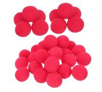 OUNONA 60 Unidades Narices de Esponja Roja para Fiestas Accesorio de Disfraz de Reutilizable Props de Circo Seguros para Cosplay y Actuaciones Divertidas