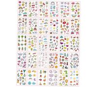 OUNONA 60hojas Pegatinas Corporales Temporales de Calcomanías para Tatuajes Adorables y Decorativas Calcomanías Lavables para Niñas