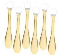 OUNONA 6Piezas Cucharas de Masaje Facial Doradas para Ojos y Máscaras para Hidratación y Cuidado de Ligero y Práctico de Usar y Limpiar