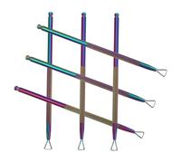 OUNONA 6piezas Quitaesmalte de Gel Limpiador de Manicura Simple Pelador de Manicura para Empujador de Cutículas de Uñas Raspador de Uñas Multifuncional Granel y Juego de Herramientas