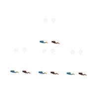 OUNONA 8 Juegos Bolas Decorativas Flotantes Escafandra Autónoma Decoraciones Flotantes para Peceras Decoración Flotante del Tanque De Peces Adornos Cifra Resina Colorful