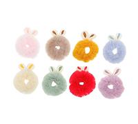 OUNONA 8 piezas Coleteros de de Conejo para Niñas Accesorios de Pelo de Peluche Lazos Únicos y Adorables para Peinados Perfectos para y