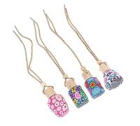 OUNONA 8 Piezas Colgantes Interior del Coche Difusores Colgantes Prácticos Aromáticos Creativos Decoración Interior Coche Diseño Único para Eliminar Olores y Crear Ambiente Romántico