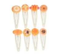 OUNONA 8 Pinzas Para El Pelo Novedosas: Pinzas Con Temática De Comida - Pasadores De Pan Kawaii - Accesorios De Moda Para El Pelo Para La Escuela Y Atuendos Casuales