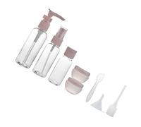 OUNONA 8piezas Botellas De Maquillaje Vacías Reutilizables Para Viaje Con Pulverizador y Embudo Con Gotero Sin Perfume Para Loción y Champú Duraderas y