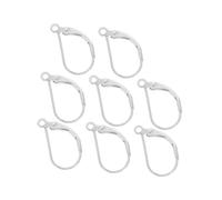 OUNONA 8piezas Ganchos De Plata Oreja Pendientes Forma De d Pendientes Gancho Para Mujer Para Obsequio De Niñas y Mujeres