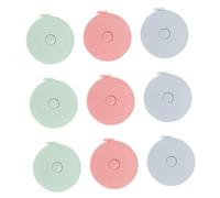 OUNONA 9 piezas Cinta Métrica Suave Retráctil de Mini Cinta Adorable para Medir Cuerpo Ropa y Compacta y Flexible Colores Aleatorios Color Aleatorio Color Aleatorio
