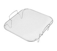 OUNONA Accesorio para Parrilla de Acero Inoxidable para Horno y Freidora | Rejilla de Asado Cuadrada, Diseño de Vapor, Color Plata, Uso Doméstico