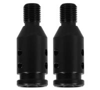 OUNONA Adaptador Pomo Cambio Manual de Aleación de Aluminio, 2 Piezas Negras, Kit de Adaptadores de Rosca para Palanca de Marchas, Compatible Múltiples Vehículos para Reemplazo