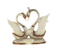 OUNONA Adorno de Cisne de Resina Romántico para Decoración de Escritorio Escultura de para Hogar y Oficina para Mesas Ventanas y Estantes