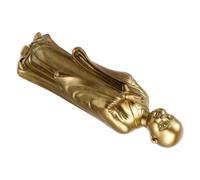 OUNONA Adornos De Buda Maitreya Figurilla Decoración De La Estatua Zen Decoración del Hogar Producto Decorativo Pequeño Cifra Monje Escultura Mini Artesanía De Buda Golden Resina