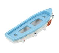 OUNONA Adornos de Buques Piratas de Madera Miniatura náutico costero Bote Navegación Modelo de de Estilo mediterráneo decoración de de Oficina Sky-Blue