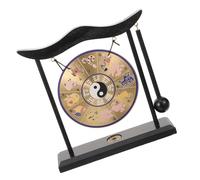 OUNONA Adornos de Campanillas de Viento de Aleación Gong Tradicional Artesanal para Decoración de Interiores Mini Gong para Escritorio Decoración de Mesa Hogar