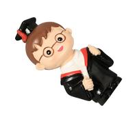 OUNONA Adornos Del Doctor Graduation Pequeño Decorar Toppers Figuritas De Pastel De Graduación Decoración De Pastel Personalizada Oro Artificial Rosa Chico Nombre De Buen Tono Y Resina