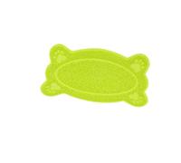 OUNONA Alfombrilla Resistente a Arañazos y Antideslizante Verde para Forma de Hueso Protege Suelos y Alfombras Caja de Arena para Gatos Hogar