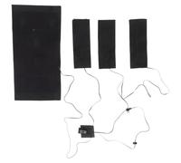 OUNONA Almohadilla Térmica Corporal Pieza Calefactora USB 5v 3 Niveles Lavable Fibra Compuesta Negro para Chaleco de Algodón y Ropa Calefacción